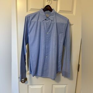J. Crew men's dress shirt Slim Untucked fit classic blue size large
